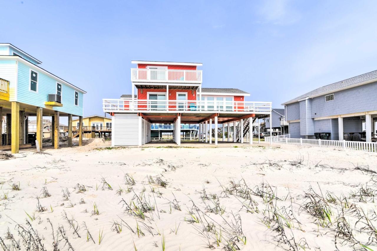Beachfront Galveston Oasis Balconies, Ocean View! Экстерьер фото