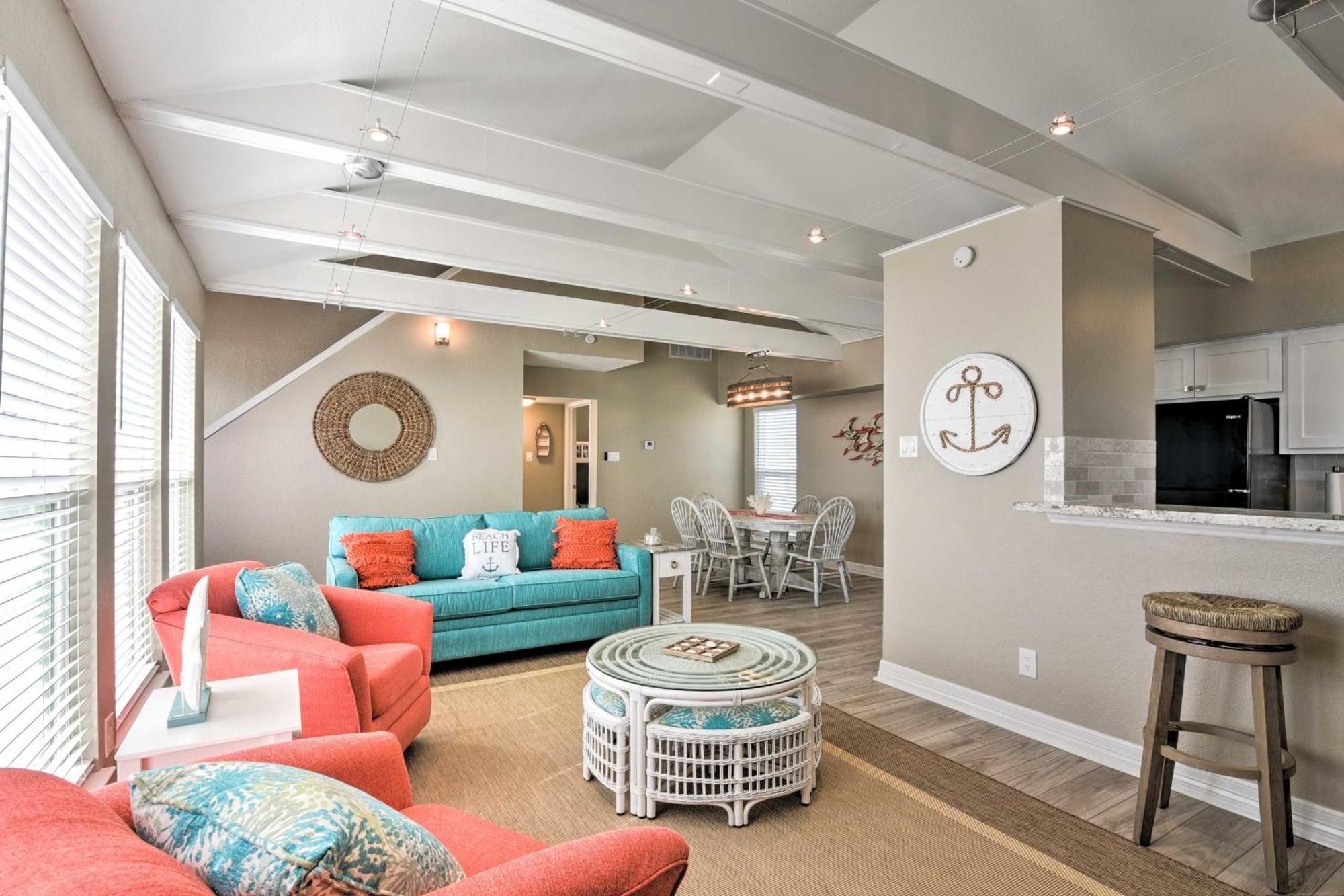 Beachfront Galveston Oasis Balconies, Ocean View! Экстерьер фото