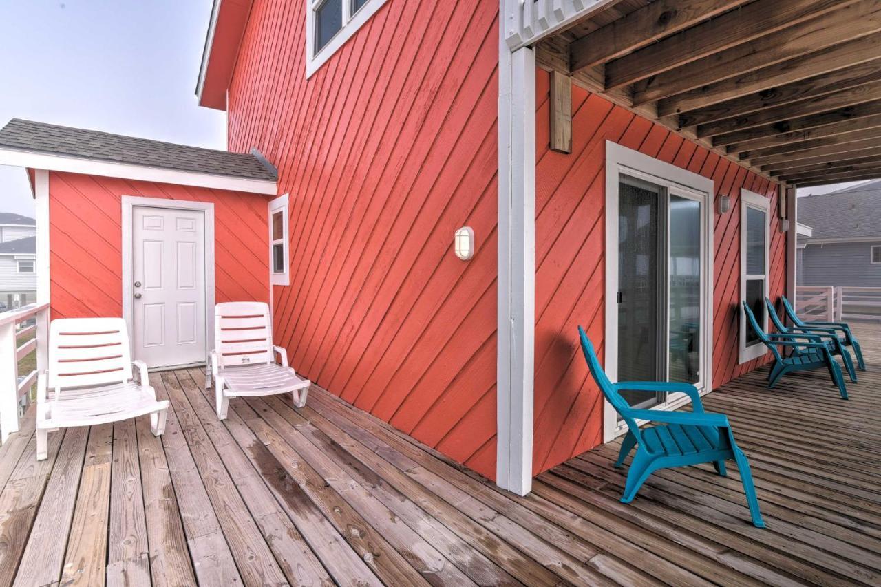 Beachfront Galveston Oasis Balconies, Ocean View! Экстерьер фото