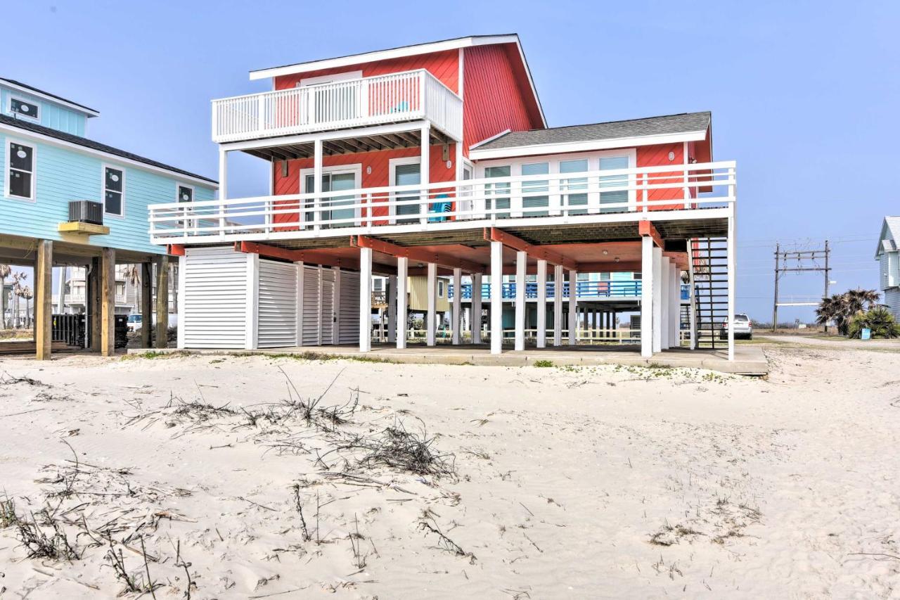 Beachfront Galveston Oasis Balconies, Ocean View! Экстерьер фото